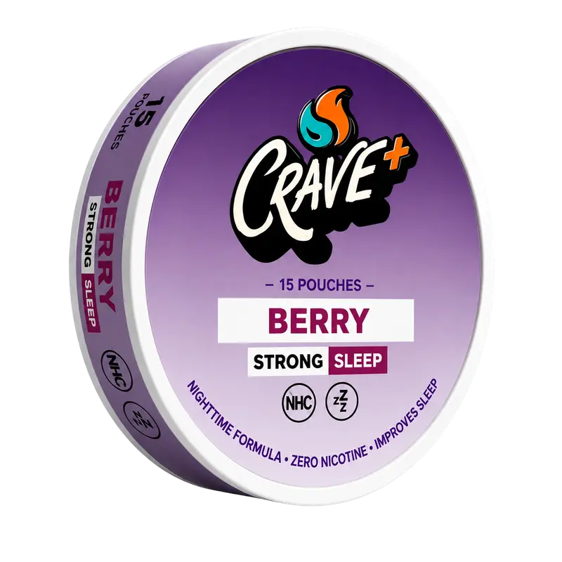 CRAVE Sleep Pouches - Berry - 15 Count - Caffeine & Nicotine-Free