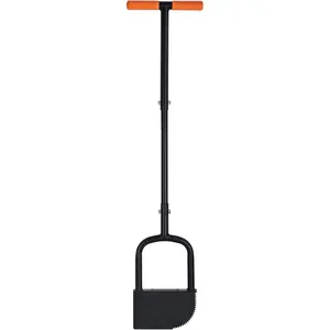 Height Adjustable Garden Edger Tool, Hand Steel Edger, Half Moon Lawn Edger, - with Very   Manual Edger