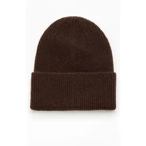 Pacsun Women's Brown Ribbed Beanie