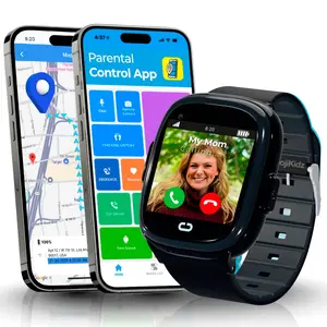 Emojikidz 2025 Model Smart Watch | Phone Watch & GPS Tracker | Calling, Texting, GPS Tracking, Camera, School Model | SOS & Safety Alerts