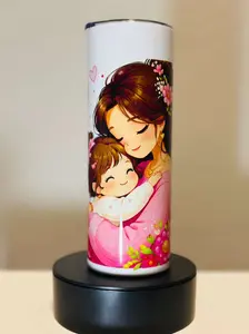 Mom Life Creation by Yaremi 20oz Stainless Steel Insulated Water Bottle - Mother Hug Design, Secure Lid, Body-Safe, Travel-Friendly, Leakyproof, Non-Plastic Kitchenware Drinkware for Moms, Body-Safe Water Bottles