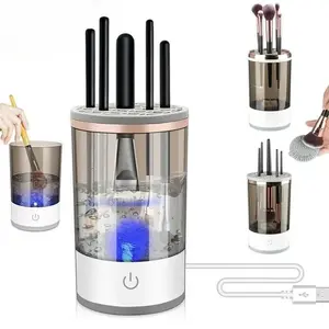 NEW Automatic Makeup Brush Cleaner, Upgraded 7000RPM Spinner 2025  Cosmetic Compact Cleansing