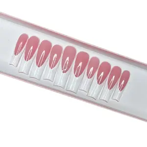 Acrylic White French tip - Long