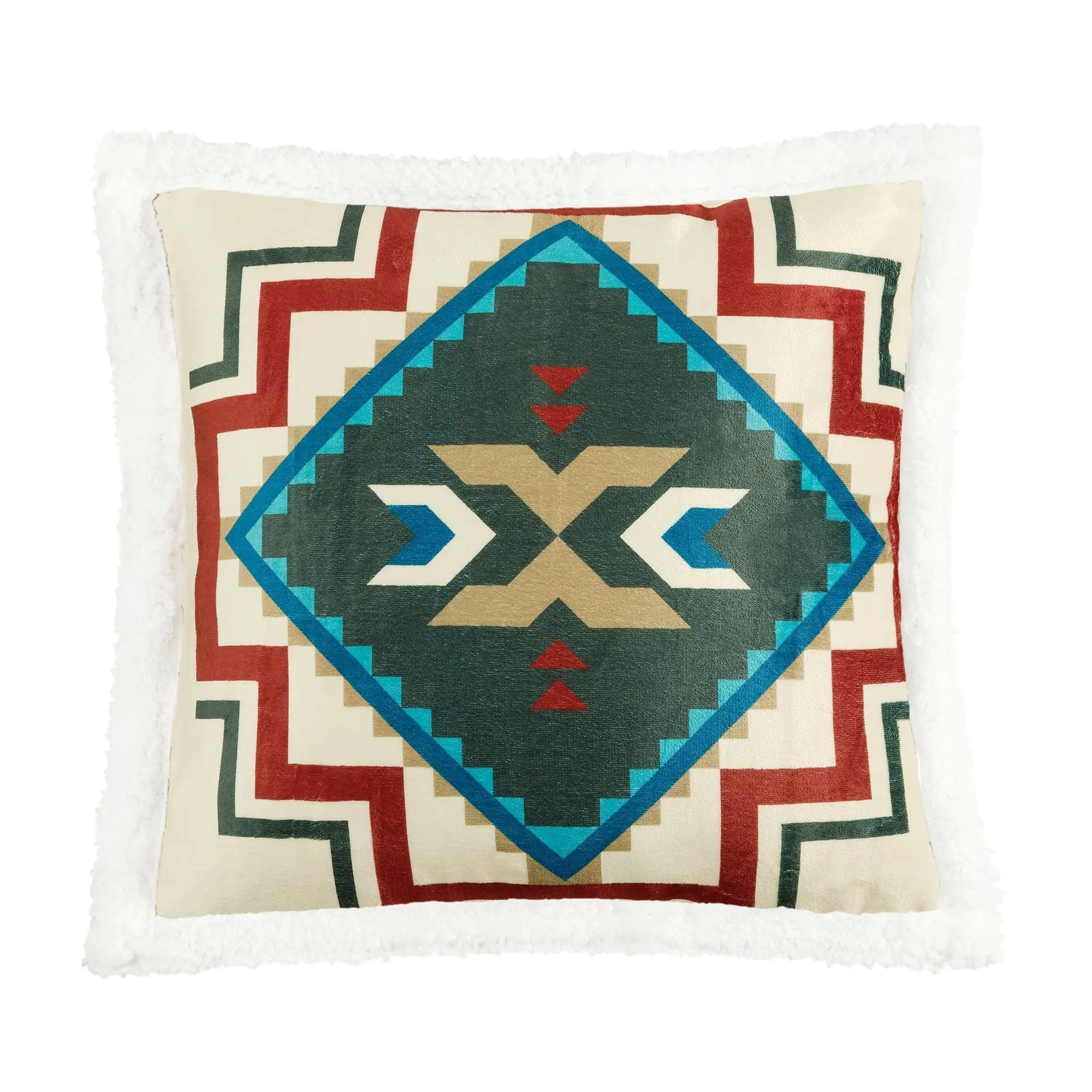 Spirit Valley Campfire Sherpa Pillow