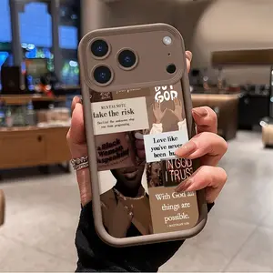 Self - Affirmation Art Pattern Tpu Phone Case, Suitable for Iphone 17, 16, 15, 14 Pro Max 13, 12, 11 Air Xr Xs Plus E, Shockproof and Drop Resistant, Sturdy and Durable Silicone Protective Case, Smartphone Protective Case