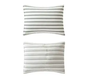 Eddie Bauer Cooper Stripe Green Twin Duvet Cover Set