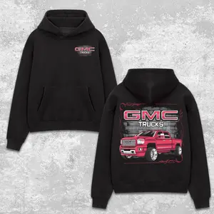 Vintage GMC Trucks Hoodie Cotton, L5P Duramax Engine Classic Apparel, Square Up Vintage Truck Shirt, Adventure Vehicle Apparel Menwear, Old School Pickup Clothing, Outdoor Rugged Unisex Automotive Graphic