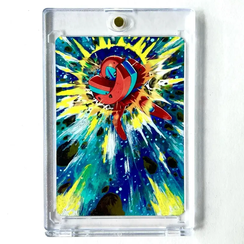 Hand-Painted Deoxys Pokemon Card