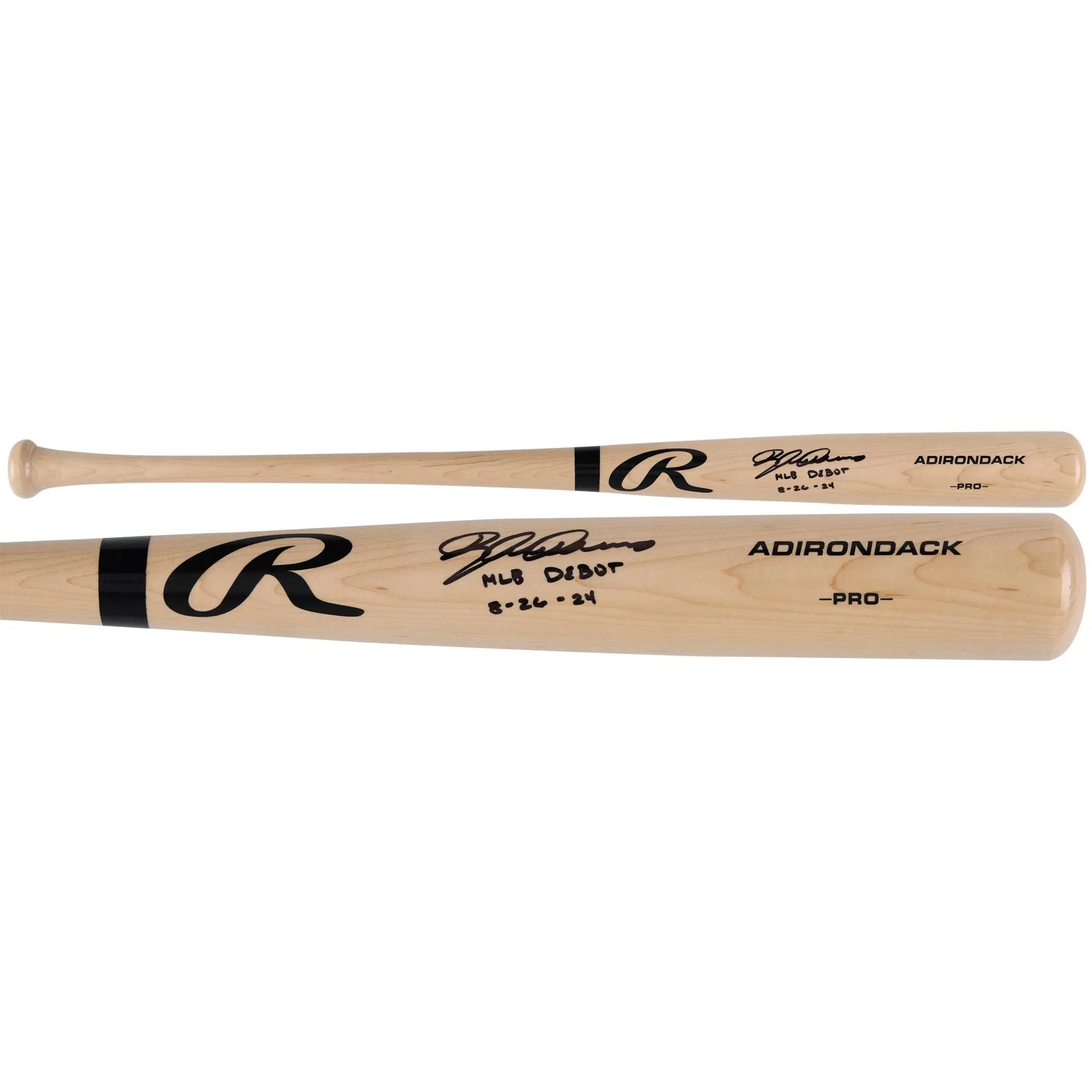 Dylan Crews Washington Nationals Autographed Blonde Rawlings Pro Bat "MLB Debut 8-26-24" Inscription - Fanatics Authentic Certified