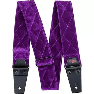 Coffin Case The Count Purple Velvet 2" Guitar Strap