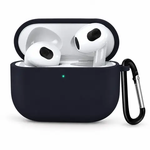 Entronix Soft Silicone Earbud Protective Cover for AirPods 1st-5th Gen & Pro, TPU Soft Bumper Case with All Controls and Sensors Cutouts, Comfy Grip for Slip Prevention, Secure Fit, 12-Month Protection, Portable Wearable Phone Accessory