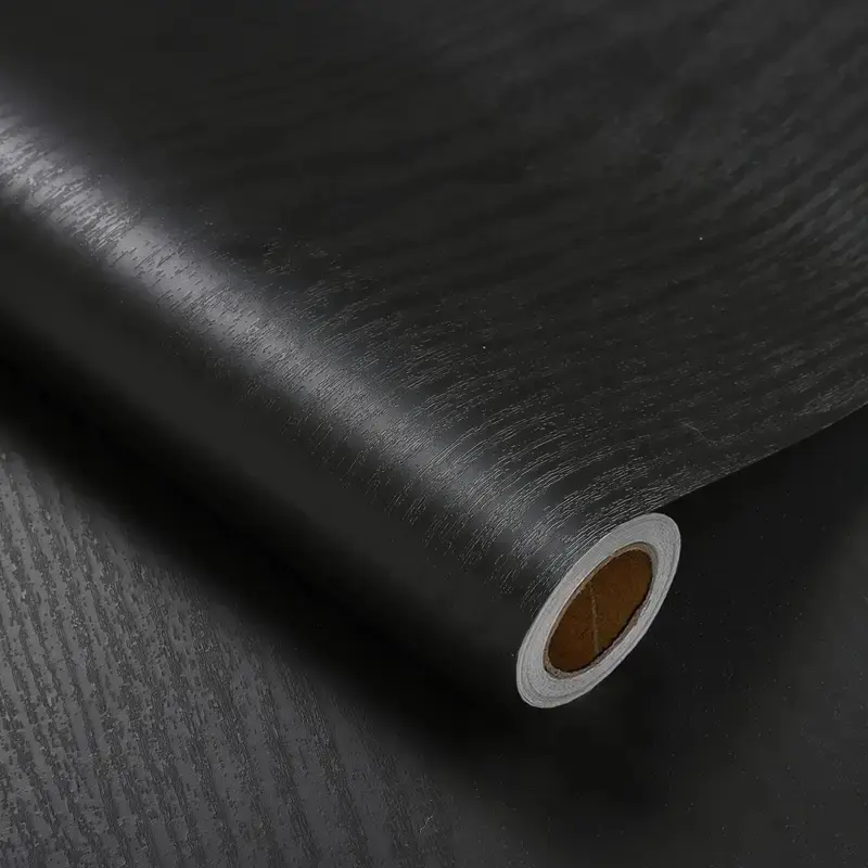 Unique Wood Grain Self-Adhesive Wallpaper Roll, Easy Peel & Stick for Kitchen Countertops, Bathrooms, Desks, Cabinets, Closets, Interior Wall, Removable Wallpaper