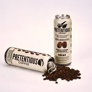 Pretentious Coffee - Single Origin Arrogance - 1/2 lb can - Medium Roasted Coffee - Whole Bean or Ground