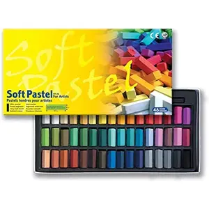 Non   Soft Pastel Set of 48 Assorted Colors Square Chalk( English Version) -  Version