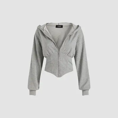 Nike Corset Hoodie Corset Top Buy H&M Corset-Waist Zip-Through