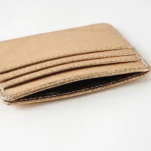 Thin Card Holder Wallet Lightweight Multi-Card Holder Case PU Leather Credit Card Plain Pattern Card Holder