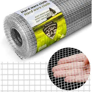 Hardware cloth 14 galvanized wire mesh roll 12 x ga chicken wire fence for pens coops rabbitsnake fences poultry enclosures crafting and screen mesh