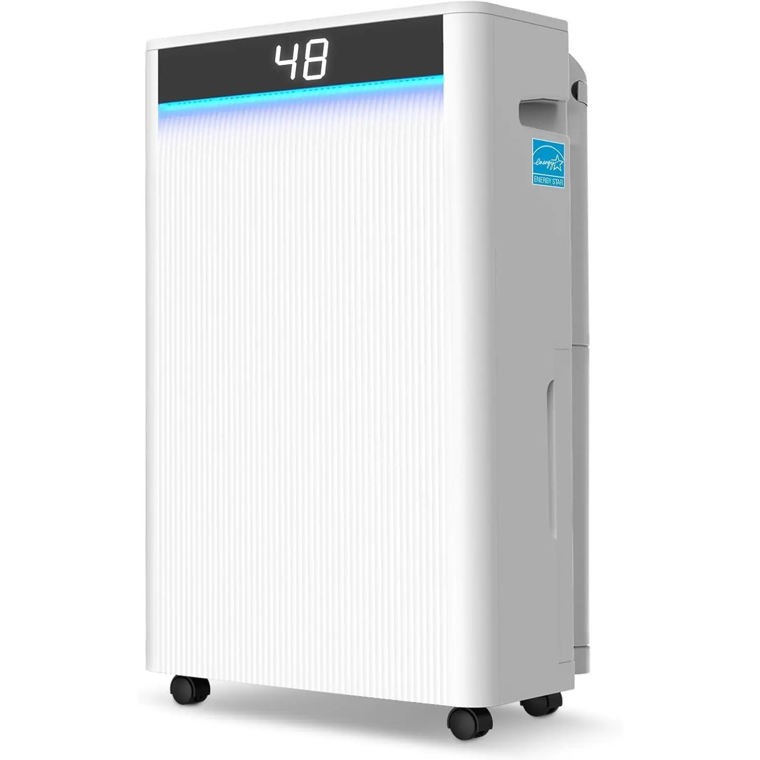 KeepGlad 4,500 Sq.Ft 2025 Energy Star Max 80 Pint/Day Dehumidifier for Basement, Bedroom, Home, Bathroom, Smart Compressor Dehumidifier with Drain Hose, Intelligent Humidistat