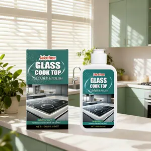 Glass Stove Cleaner Polisher, Home Kitchen Cleaning Surface Cleaner Electromagnetic Ceramic Stove Degreaser, Liquid Formula, No Ca Prop 65 Warning