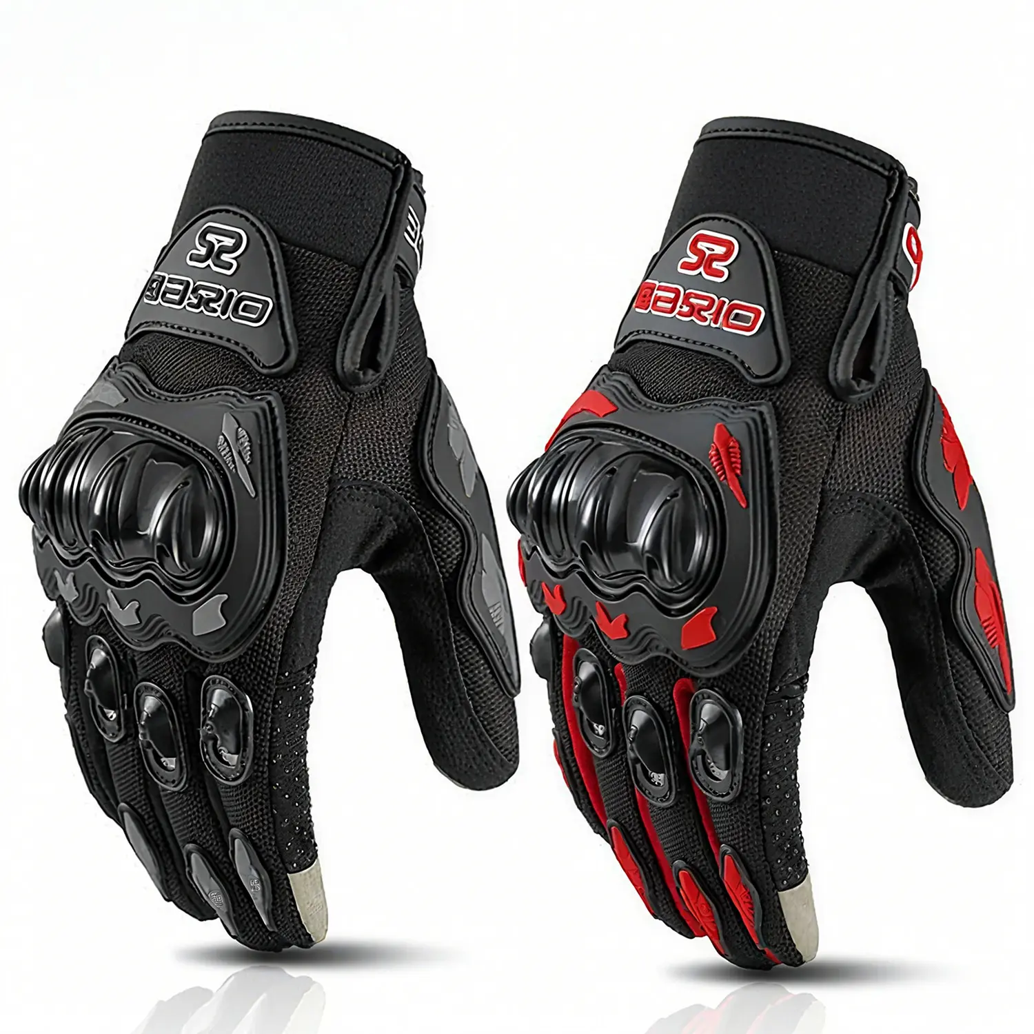 1 Pair Breathable Full-Fingered Cycling Gloves, Motorcycle Riding Gloves with Anti-Slip Wear-Resistant Touchscreen Function, Suitable for Cycling, Rock Climbing and Weightlifting Training, Truck Driver Gloves, Protective Gloves