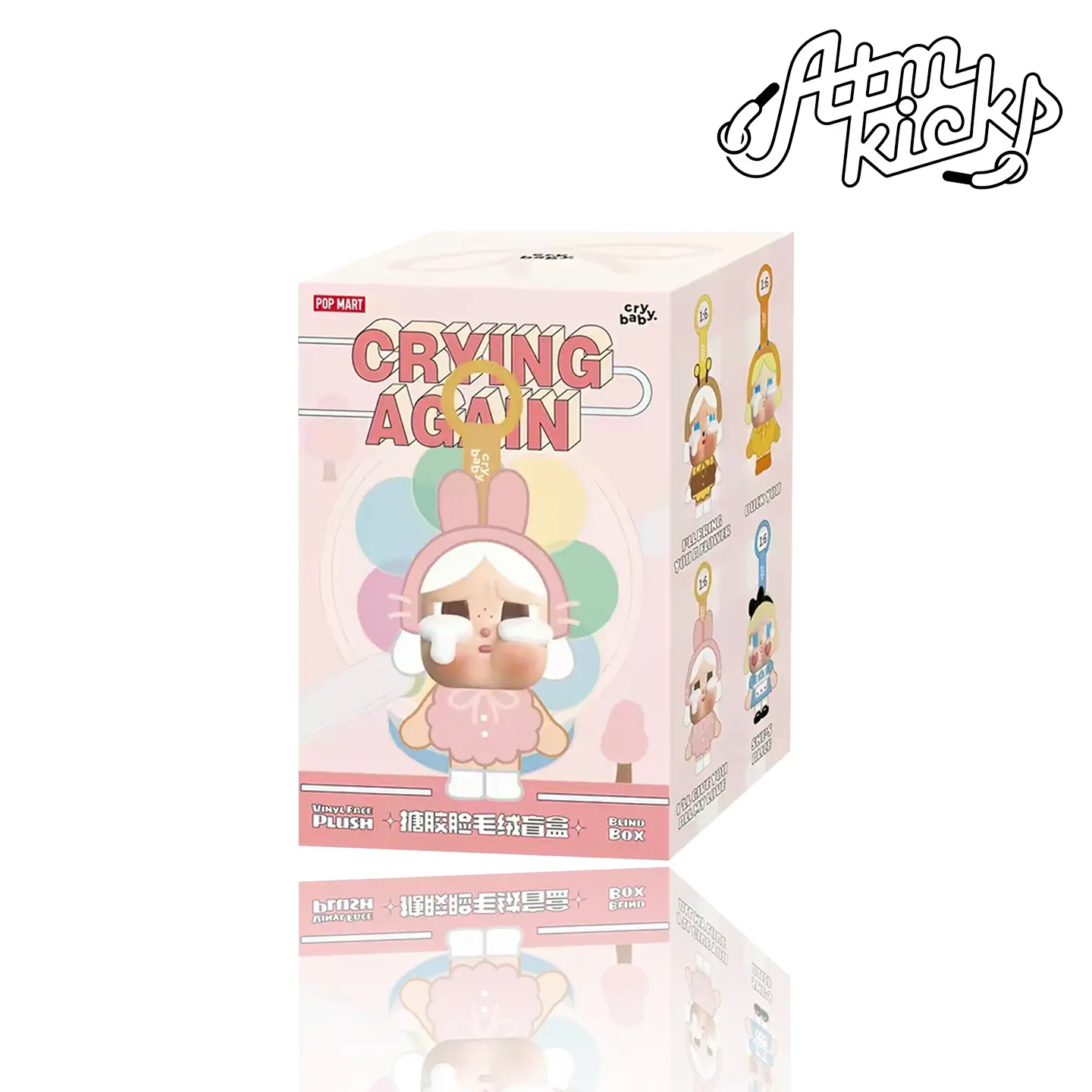 Pop Mart CryBaby Crying Again Vinyl Face Plush Single Blind Box Authentic Collectible Cute Gift Trending Rare Limited Collection Brand New Unopened