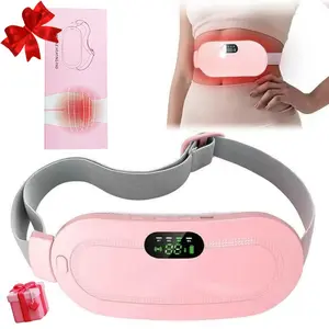 Menstrual Heating Pad Adjustable Heating Temperature SmartUterus Warmer Belt,Cordless Heating PadElectric Waist Belt, Waist VibratingAbdominal Massager，For Girls&Women,Gift
