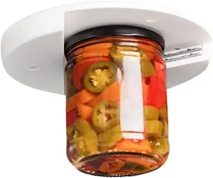 Easy-Use Jar Opener Tool – Under Cabinet Lid Remover for Weak Hands, Seniors, & Arthritis Relief – No-Slip Grip for Bottles & Jars