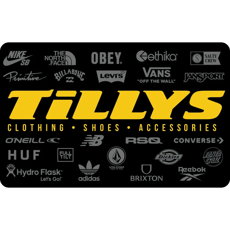 Tillys eGift Card | Skate, Surf & Streetwear for Guys & Girls