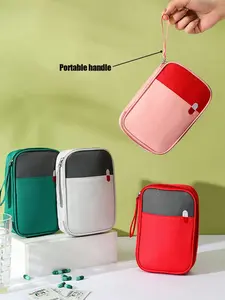 Portable Medical Kit, Waterproof Large Capacity First Aid Bag, Travel Friendly Kit, Ideal for Travel, Home, Dorm, Car, Emergency Situations, Emergency Supplies, Includes Medicines, Bandages