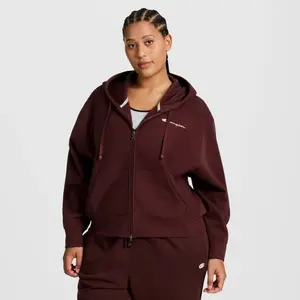 Champion Women's Cropped Fleece Zip-Up Sweatshirt - Maroon XL Champion Women's Cropped Fleece Zip-Up Sweatshirt - Maroon XL