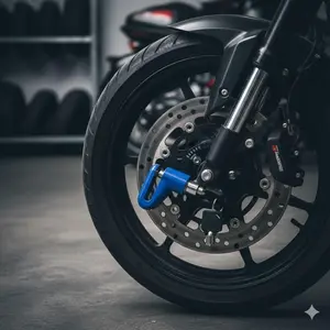 High-Security Portable Disc Brake Lock for Motorcycles & Bicycles. Universal Anti-Theft Device with Compact Design for Scooters and Bikes. Enhanced Safety Lock for Easy Transport and Reliable Protection. Motor Parts Accessories