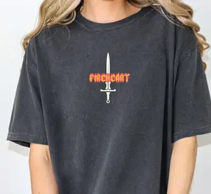 Fireheart, Aelin, The Thirteen, TOG, Throne of Glass, Book Shirt Booktok Merch, Bookish T-shirt, Romantasy, Fantasy Reader, acotar merch Casual Cotton