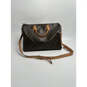 Pre-owned Louis Vuitton Canvas Shoulder Bags Monogram Speedy Bandoulière 35 Shoulder Handbag JA864LV