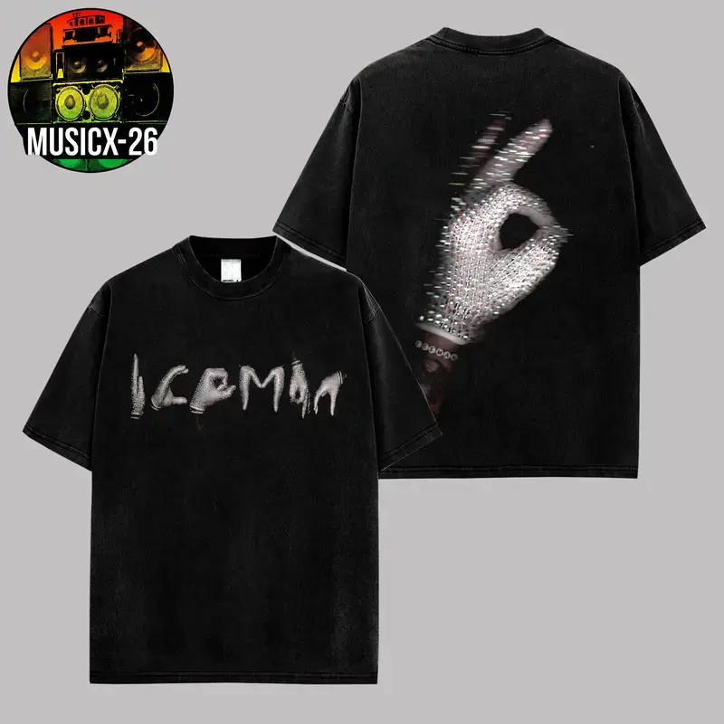 'Ice Man' Album Official Graphic For Team Drizzy High-Quality Cotton T-Shirt, Drizzy Fan Graphic Tee, Ice-Man Album Merch Streetwear Graphic Shirt, Gift for Fans Vintage Collector Tee