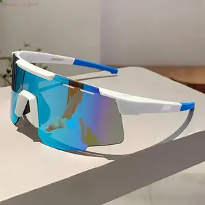 Unisex Oversized Monoblock Sunglasses, Anti-UV Sports Eyewear for Men and Women, Versatile Fashion Shades Perfect for Cycling, Outdoor Workouts, Hiking Trips and All-Day Outdoor Use