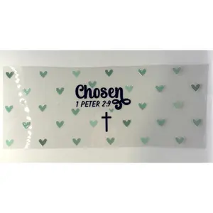 Chosen 1 Peter 2:9 16oz Libbey Cup Wrap UV DTF