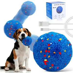 Durable Interactive Dog Toy, Automatic Moving, Bouncing, and Rotating, E-TPU Material, Waterproof Rating, Active Rolling Ball for Medium and Large Dogs