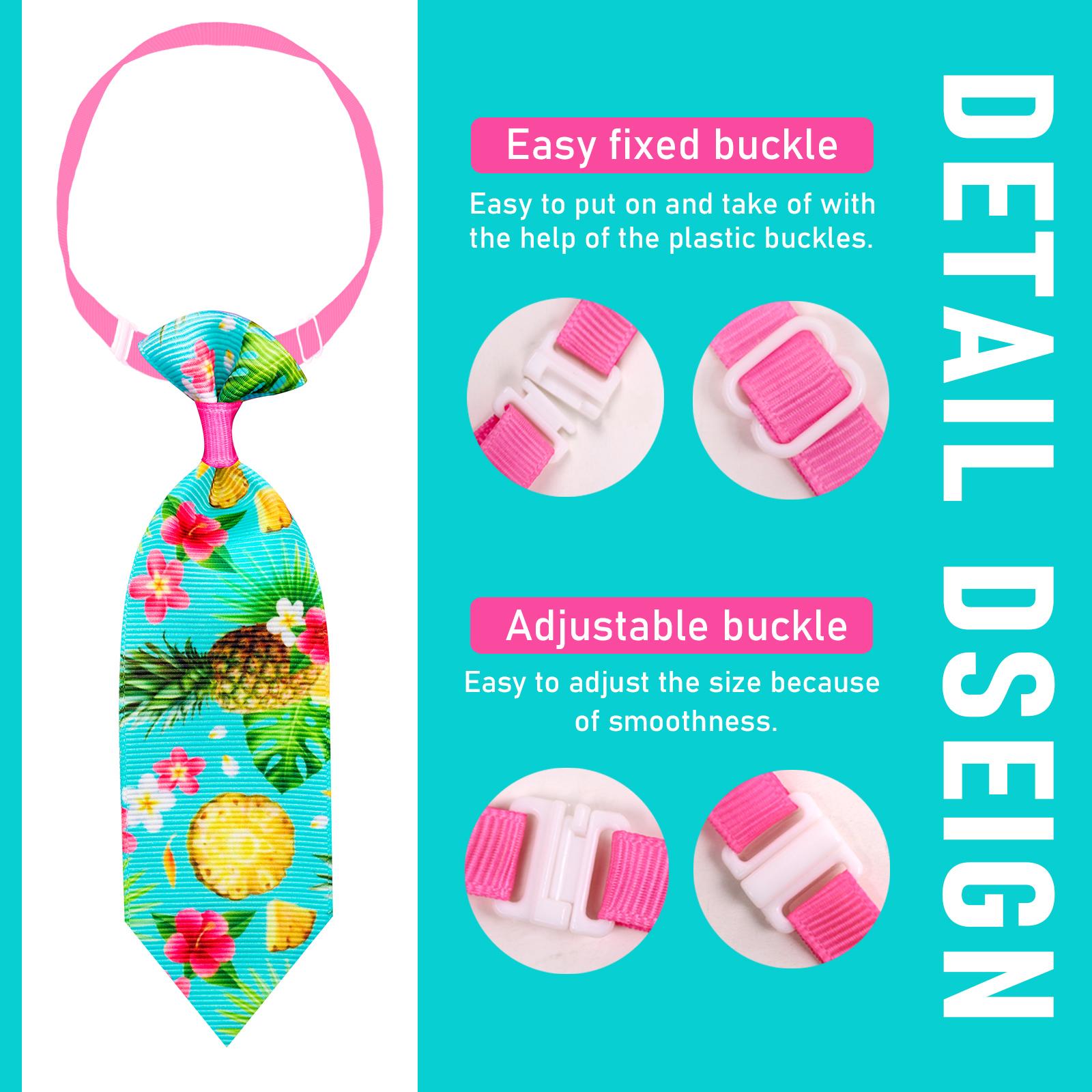 50pcs Multi Style Dog Neckties Adjustable Summer Small Medium Dog Bowties Washable Pet Grooming Accessories Mixed Colors Polyester