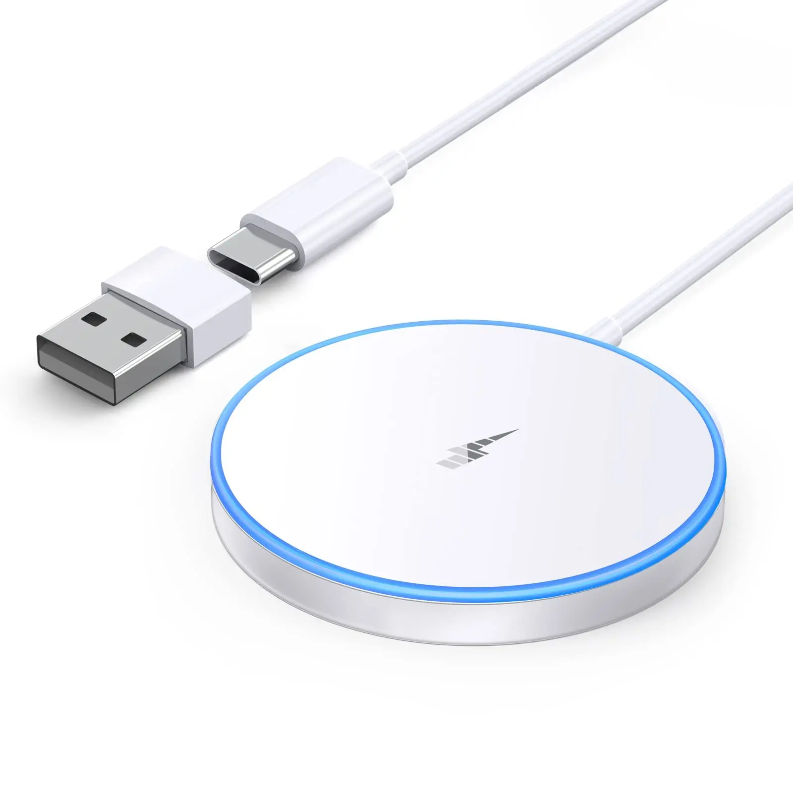 Wireless Charger for iPhone 17/16/15/14/13/12 Series AirPods 3/2/Pro/Pro 2 - LED Charging Pads Wireless Charger for iPhone 17/16/15/14/13/12 Series AirPods 3/2/Pro/Pro 2 - LED Charging Pads