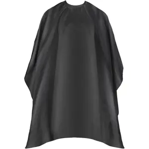 Professional Hair Cutting Cape with Adjustable Snap Closure, Salon Barber Cape,Waterproof Hairdressing Salon Cape - 57" x 51"(Black) Durable Haircare