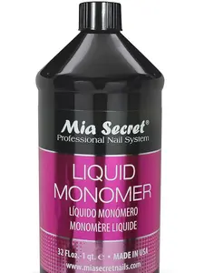Mia Secret 32 oz Professional Liquid Monomer for Acrylic Nails - Salon-Quality Formula for Flawless Manicures & Cuticles - Made in USA