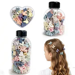 Women’s High-End Matte Claw-Shape Hair Clip - Hearts, Super Cute Clips for DIY Bangs Hair Styling