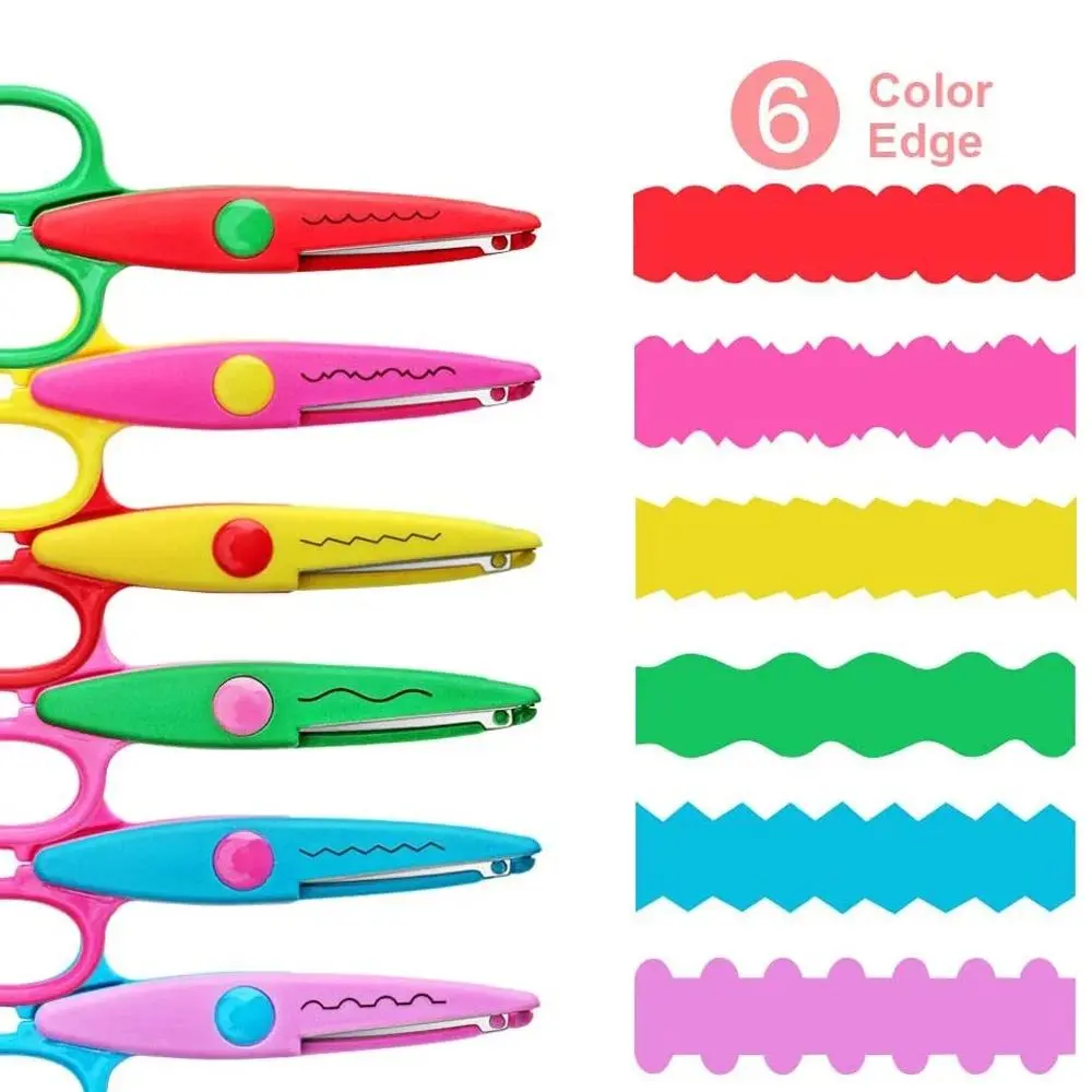 Colorful Lace Scissors, 6 Counts Various Pattern Comfortable Hand ...