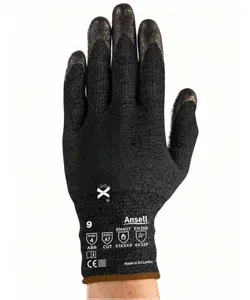 Ansell HyFlex 11-542 Cut Heat Resistant Mechanical Work Gloves with Nitrile Palm for Machinery & Automotive - 1 PK