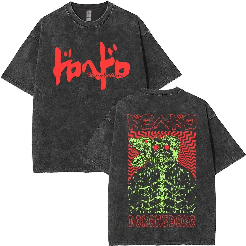 Y2k Tshirt Men Clothing New in Top & Tees Mens T-Shirt Washed Vintage Anime Dorohedoro Ebisu Noi Nikaido Kaiman Graphic10