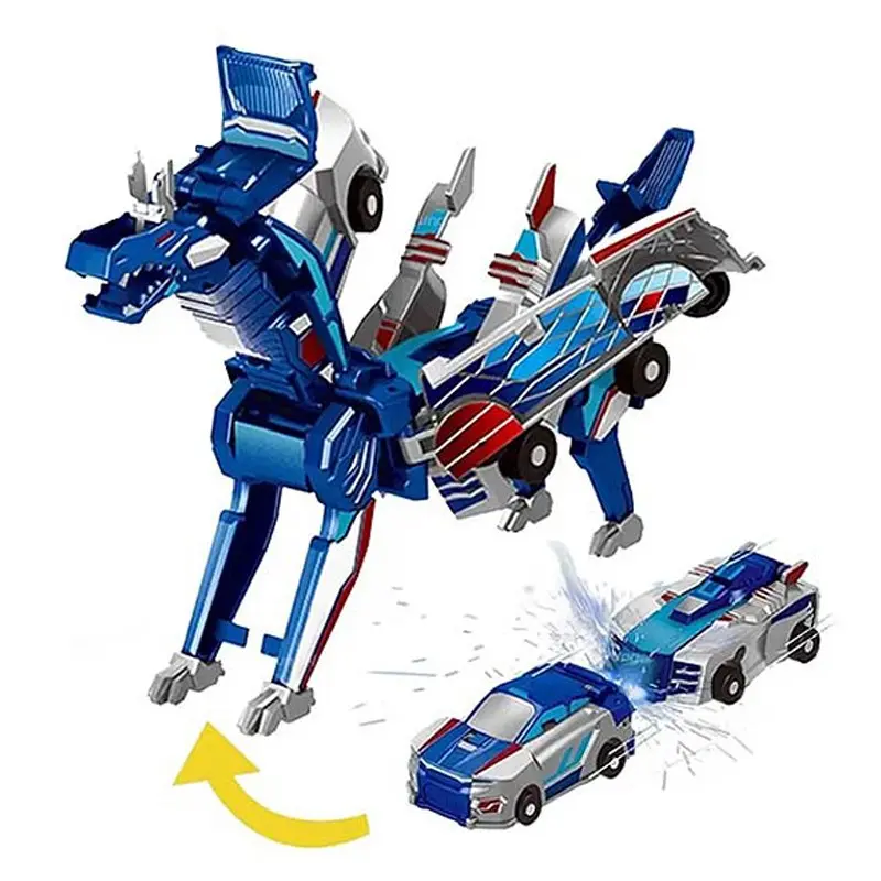 2-In-1 Flying Dragon Transforming Vehicle Toy, Remote Control Car, Stem Fun Creative Collision Dinosaur, Perfect Birthday Gift, No Batteries Needed