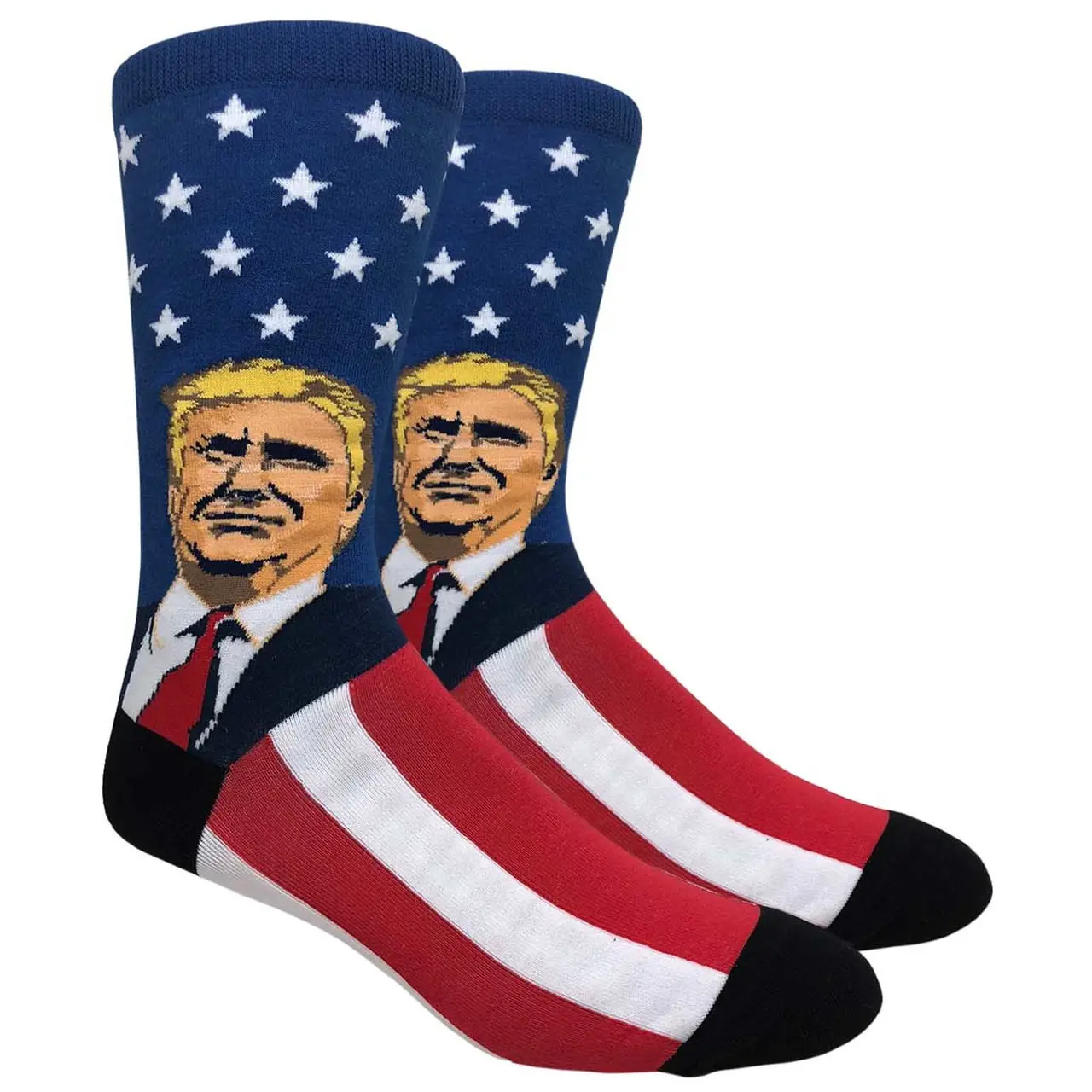 Men's FineFit Novelty Socks - Donald Trump