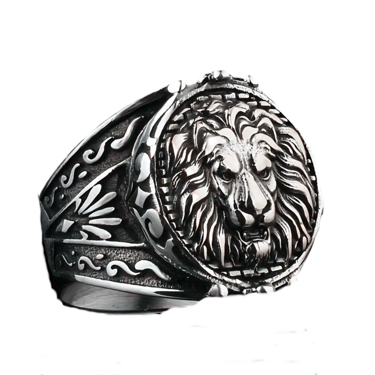 Men's Ring, 1 Piece - Hip-Hop Punk Style With Bold Lion Head Design, Vintage Gothic Ring, Perfect For Birthday Parties & Wedding Parties