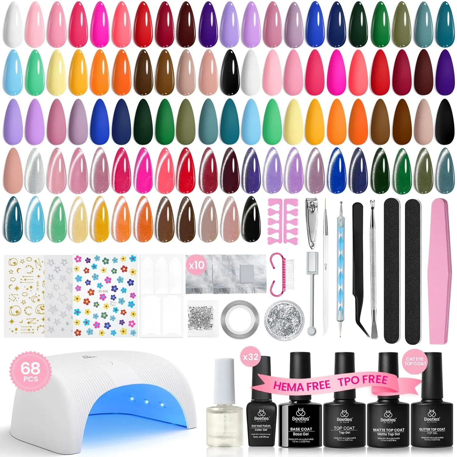 HEMA-Free Studio Essentials-32 Colors 68 Pcs