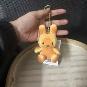 Kawaii Miffy Rabbit Head Doll Backpack Pendant Bag Decorative Accessories Keychain Gift Toys